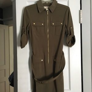 green michael kors dress